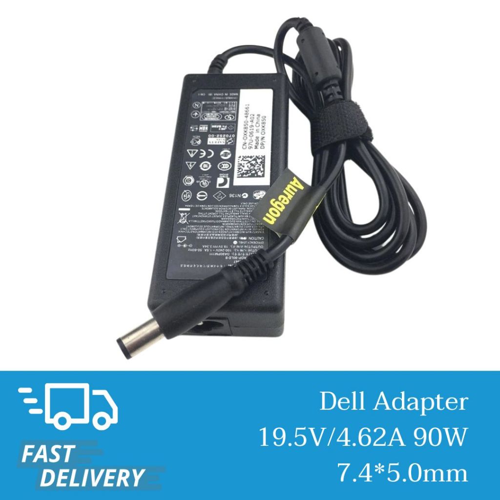 (ส่งฟรี) อะแดปเตอร์ Adapter 19.5V/4.62A 90W 7.4*5.0mm สำหรับ Dell E6410 E6320 E6330 E6400 E6420 E643