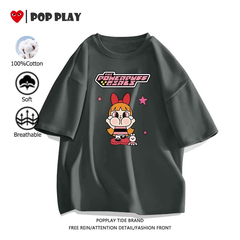 เสื้อ Popmart Molly แขนสั้น อนิเมะ หลวมและสะดวกสบาย 100% cotton คอกลม ลายพิมพ์การ์ตูนน่ารัก (ส่งเร็ว จัดส่งจากไทย) - รูปที่ 4