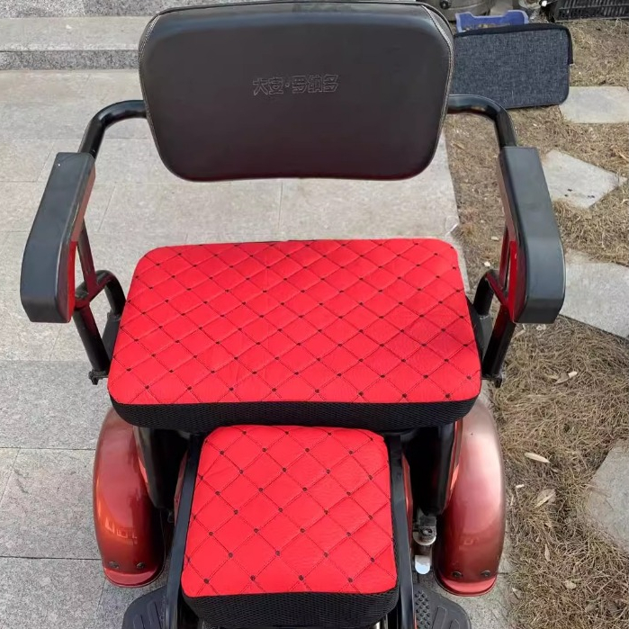 ผ้ารองเบาะรถสามล้อไฟฟ้า Yadea/Jinpen/Taosiling/Amada/New Sun - ผ้ากันแดด นุ่มสบาย พร้อมแผ่นรองเท้า - รูปที่ 3