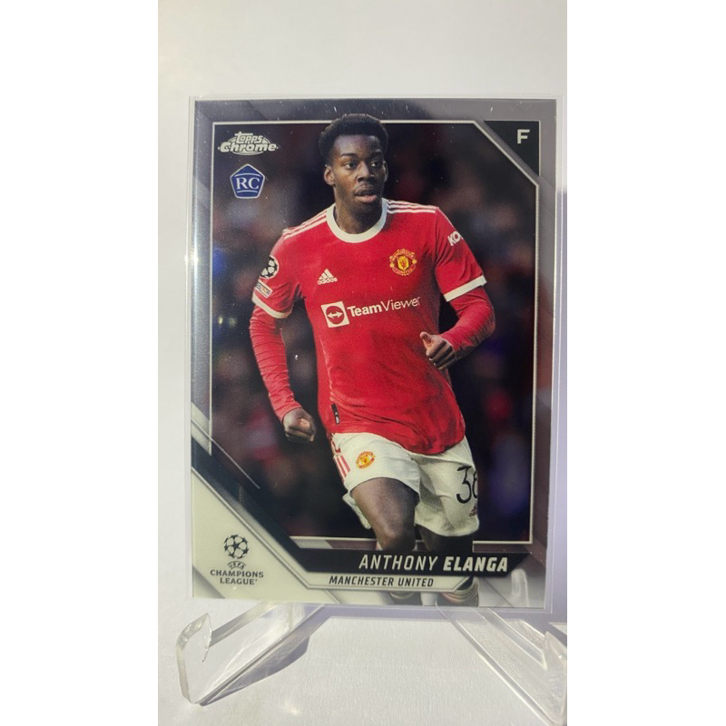 การ์ดนักฟุตบอล TOPPS Chrome Stadium 2022, Elanga, Taylor, Suso, En-Nesyri, Leao, Kalulu, Tigges, Uga