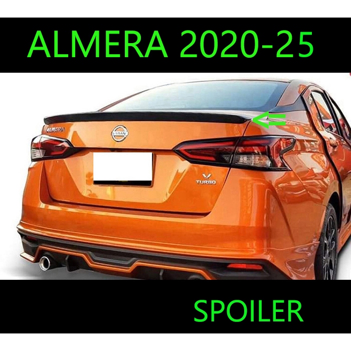 สปอยเลอร์หลัง Spoiler Almera 2020-2025 ตรงรุ่น เข้ารูป ติดด้วย 3M พร้อมส่งวันนี้