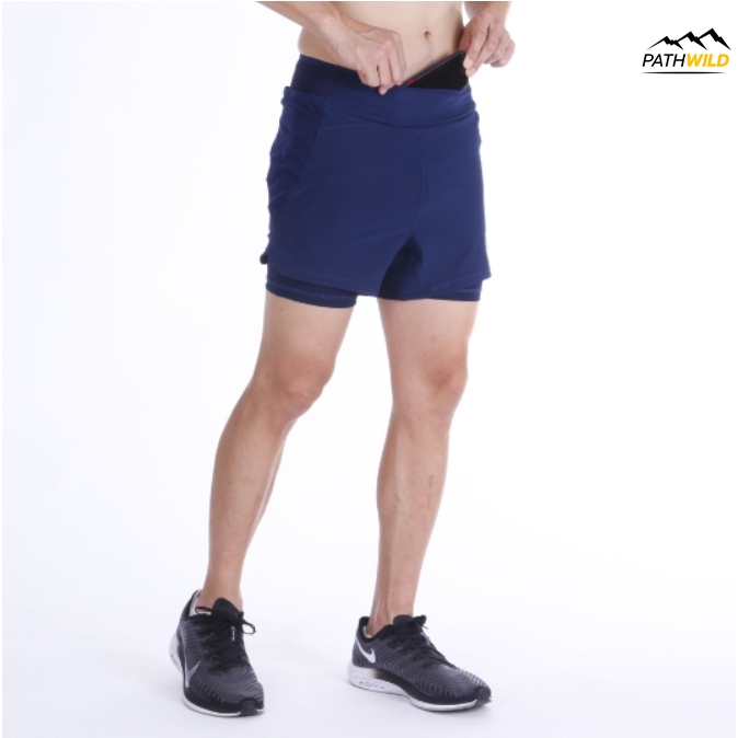 TRAINING LAB TL Pace 3” 2 in 1 Shorts กางเกงวิ่งขาสั้น 2 in 1 รุ่น เพซ มีซับใน กระชับกล้ามเนื้อระบาย