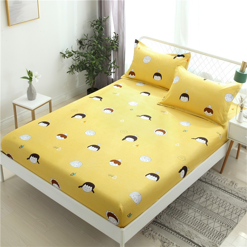 ผ้าปูที่นอน 6 ฟุต/5 ฟุต/3.5 ฟุต รัดมุมรอบเตียง 360 องศา Super Soft Fitted sheet