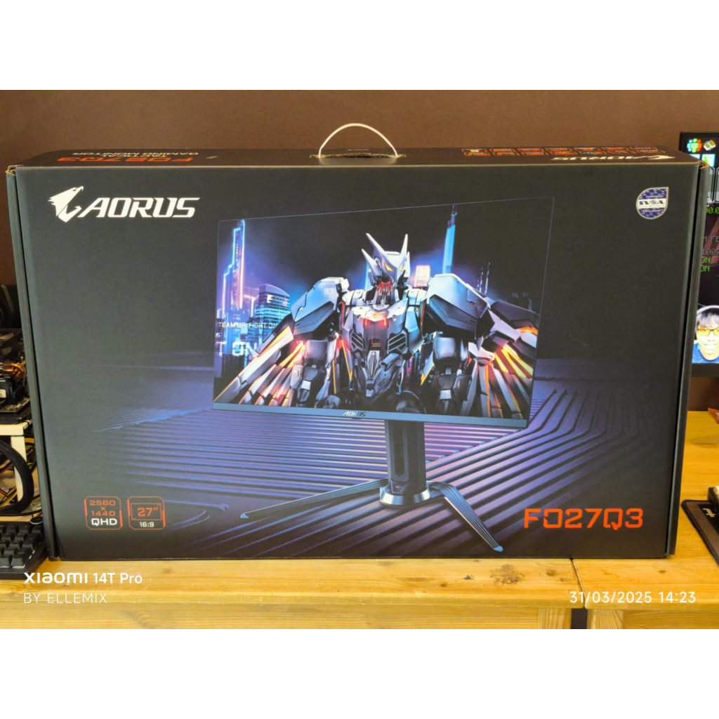 MONITOR GIGABYTE AORUS FO27Q3 - 27 INCH OLED 2K 360Hz จอมือสอง ไม่เดท ไม่ไบร์ท ไม่เบริน ประกันศูนย์ไ