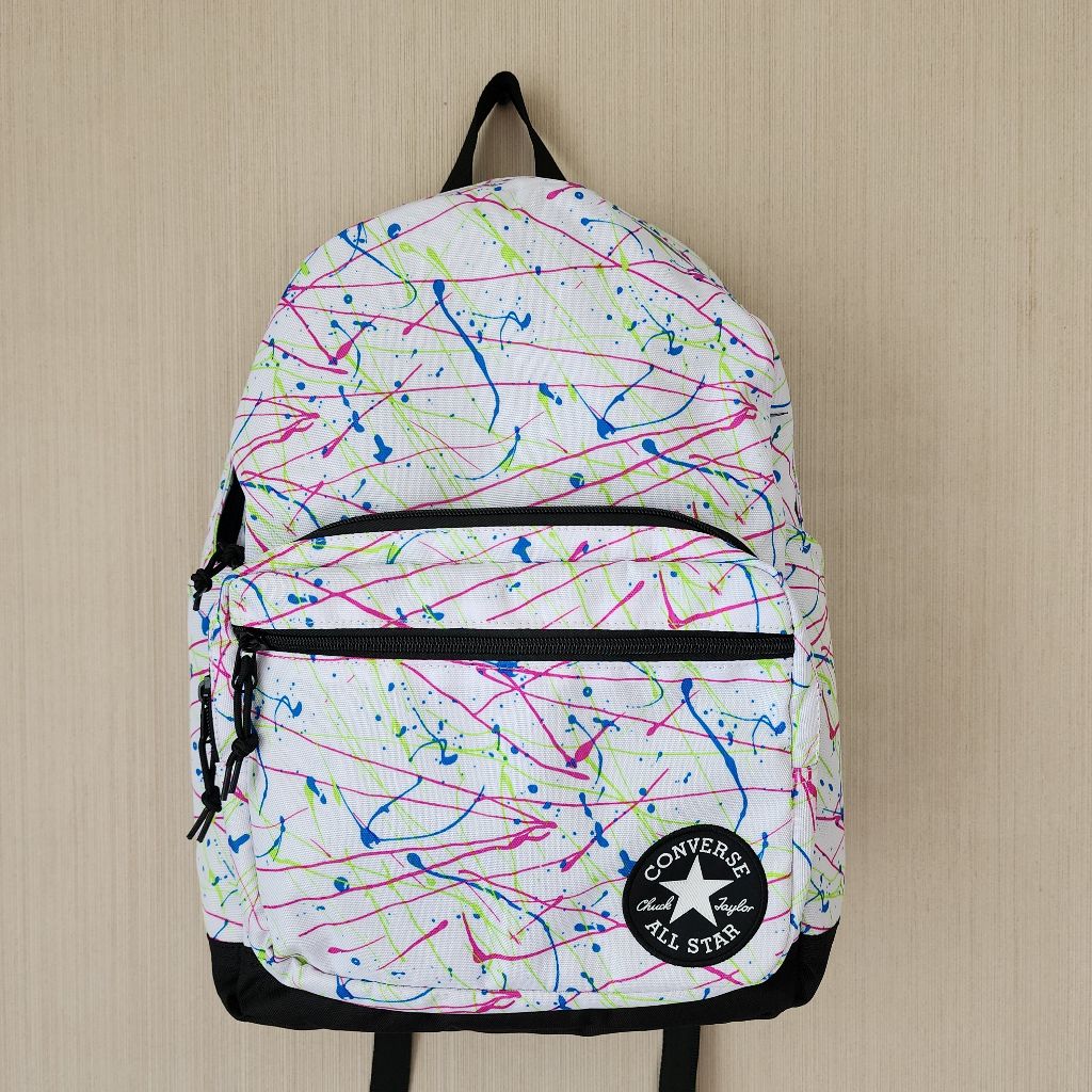 Converse กระเป๋า รุ่น GO 2 Pattern Backpack Recycle สีขาว