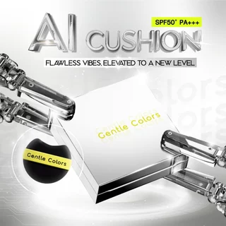 Gentle Colors Ai Cushion SPF50+ PA+++ คุชชั่นเนื้อแมตต์ สวยแนบผิว ปกปิดเนียนกริบ กันน้ำ กันเหงื่อ คุมมันยาวนาน 12 ชม.