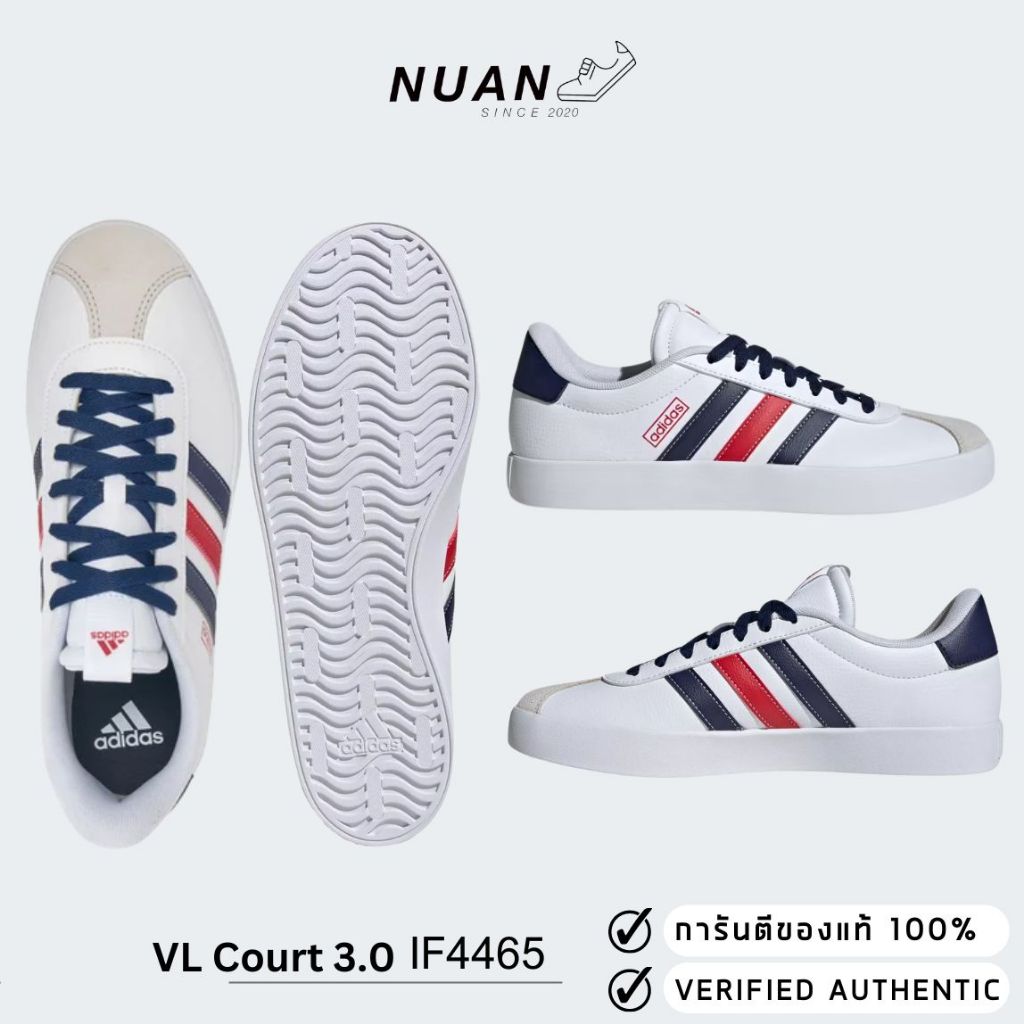 Adidas VL Court 3.0 IF4464 , IF4465 , IF4466 การันตี ของเเท้ 100% รองเท้าแฟชั่น รองเท้าลำลอง