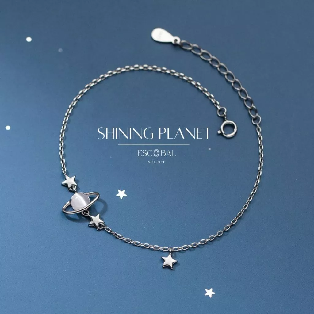 ESCOBAL ข้อมือเงิน Shining planet สร้อยข้อมือนําโชค สร้อยข้อมือ กำไลแฟชั่น ของขวัญวันหยุด วาเลนไทน์