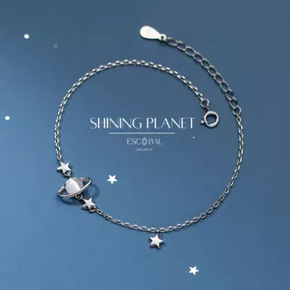 ESCOBAL ข้อมือเงิน Shining planet สร้อยข้อมือนําโชค สร้อยข้อมือ กำไลแฟชั่น ของขวัญวันหยุด วาเลนไทน์