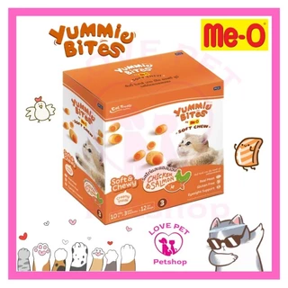 (ยกกล่อง)Me-O Yummie Bites มีโอยัมมี่ไบร์ท ขนมแมวขนาด 30gx12 ซอง