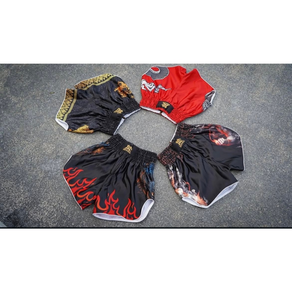 🇹🇭 (New) Boxing Shorts กางเกงมวย กางเกงนักมวย ลายไทย / Muay Thai Boxing Shorts / Mongkolthaiboxing