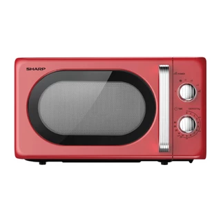 SHARP Microwave ไมโครเวฟ รุ่น R-220EF Retro สีแดง ขนาด 20 ลิตร กำลังไฟ 700 วัตต์