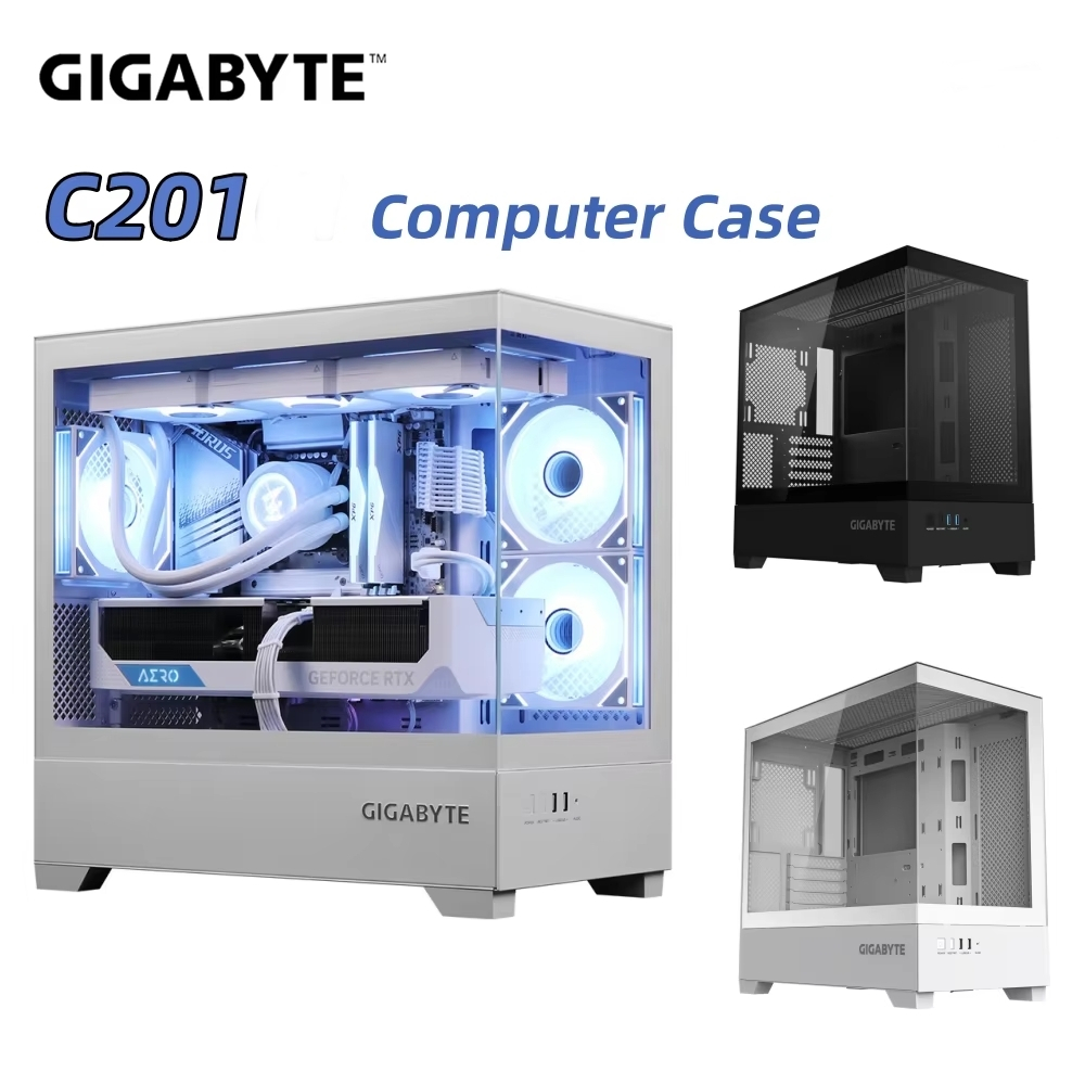 CASE (เคสเกมมิ่ง) GIGABYTE C201 PANORAMIC M-ATX Gaming Case