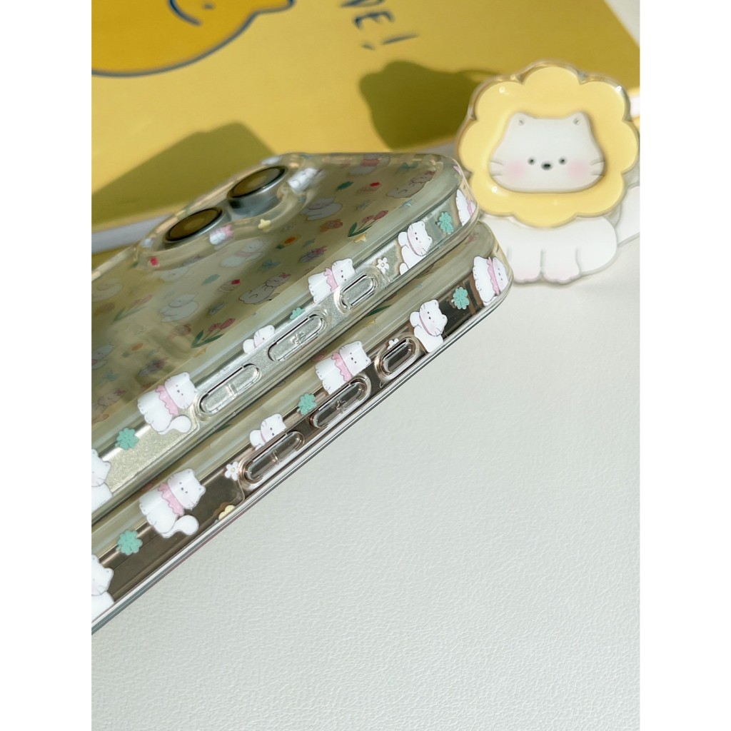 [i17] พร้อมส่ง✨S1366 แมวดอกทานตะวัน+ไอริง เคสไอโฟน แฟชั่นเกาหลี เคสสำหรับ Iphone 12-17Promax - รูปที่ 5