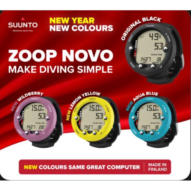 Dive Computer SUUNTO Zoop NOVO พร้อมส่งทุกสีค่ะ