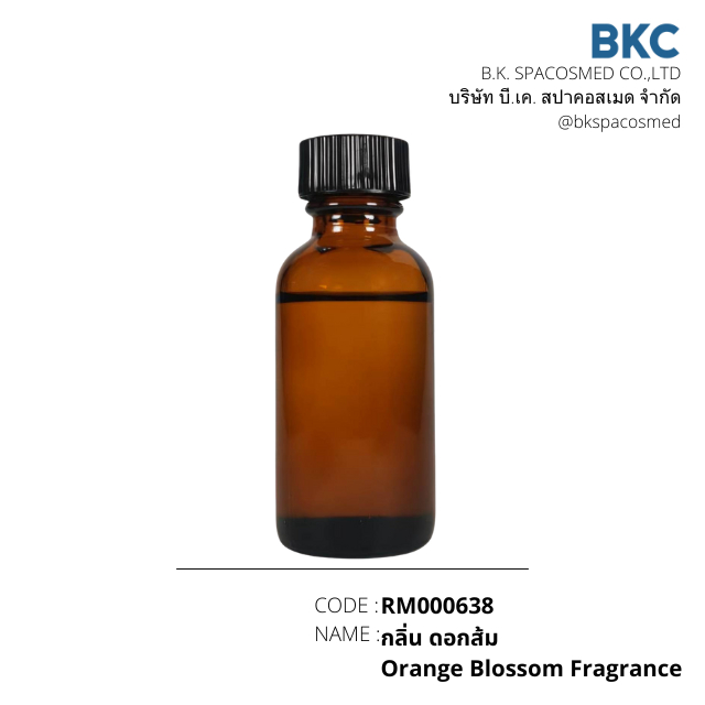 กลิ่น ดอกส้ม Orange Blossom Fragrance [RM000638] น้ำมันหอมระเหยสำหรับทำเทียนหอม สปา สบู่