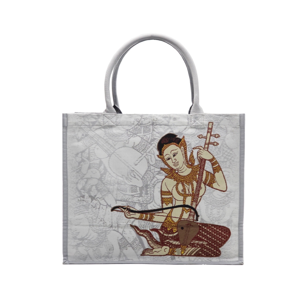 PASAYA Woven Art Bag x SAIM HERRITAGE - THE ANGEL Size M (33x31x15 cm.)