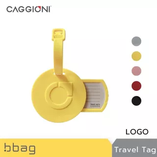 Caggioni Tag ป้ายห้อยกระเป๋าเดินทาง ป้ายแท็ก พลาสติก กันกระเป๋าหาย [ปั๊มนูนโลโก้]