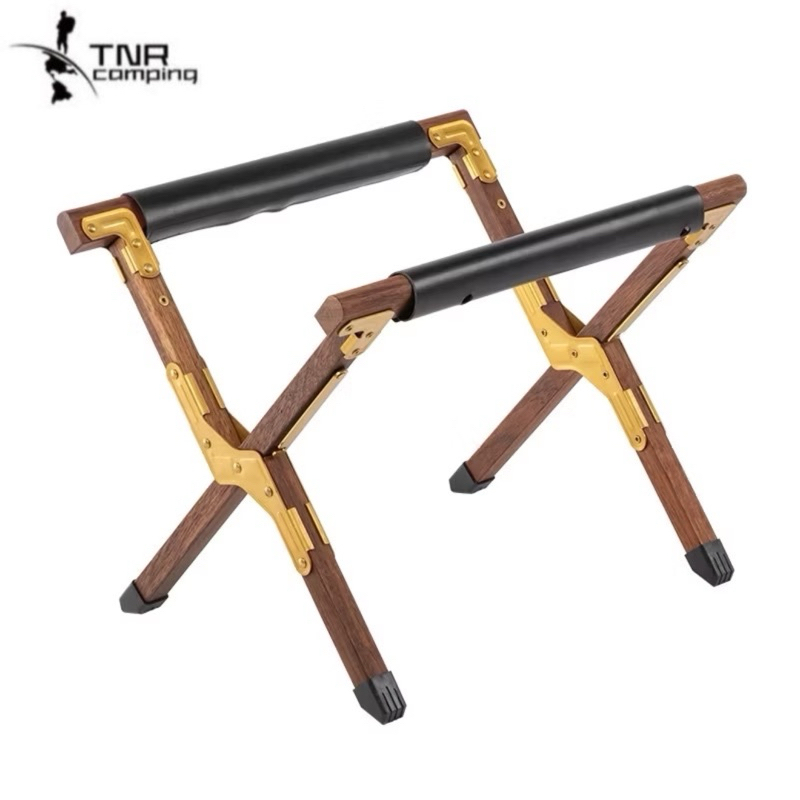 Tnr Camping ขาตั้งกระติกไม้วอลนัท สีเข้ม💥 วัสดุเกรดพรีเมี่ยม ข้อต่อเป็นทองเหลือง มาพร้อมกระเป๋าจัดเก