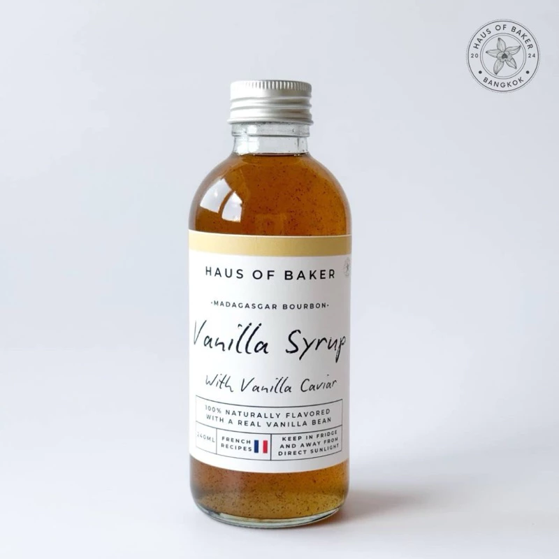 Vanilla Syrup French Recipe 🇫🇷 น้ำเชื่อมวานิลลาแท้ พร้อมเมล็ดวานิลลาจากมาดากัสการ์