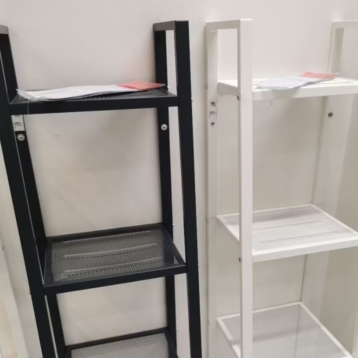 IKEA แท้ค่ะ LERBERG แลร์แบร์ก ชั้นวางของ, ขาว, เทาเข้ม, 35x148 ซม.
