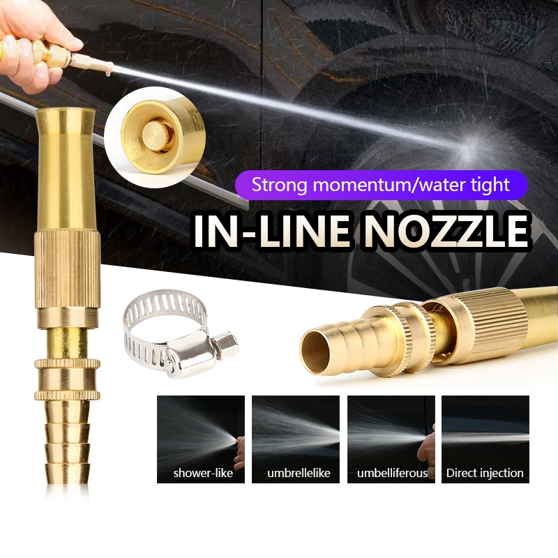 หัวฉีดน้ำ แรงดันสูง ปืนฉีดน้ำ หัวฉีดท่อเกลียวแรงดันสูง ล้างรถ