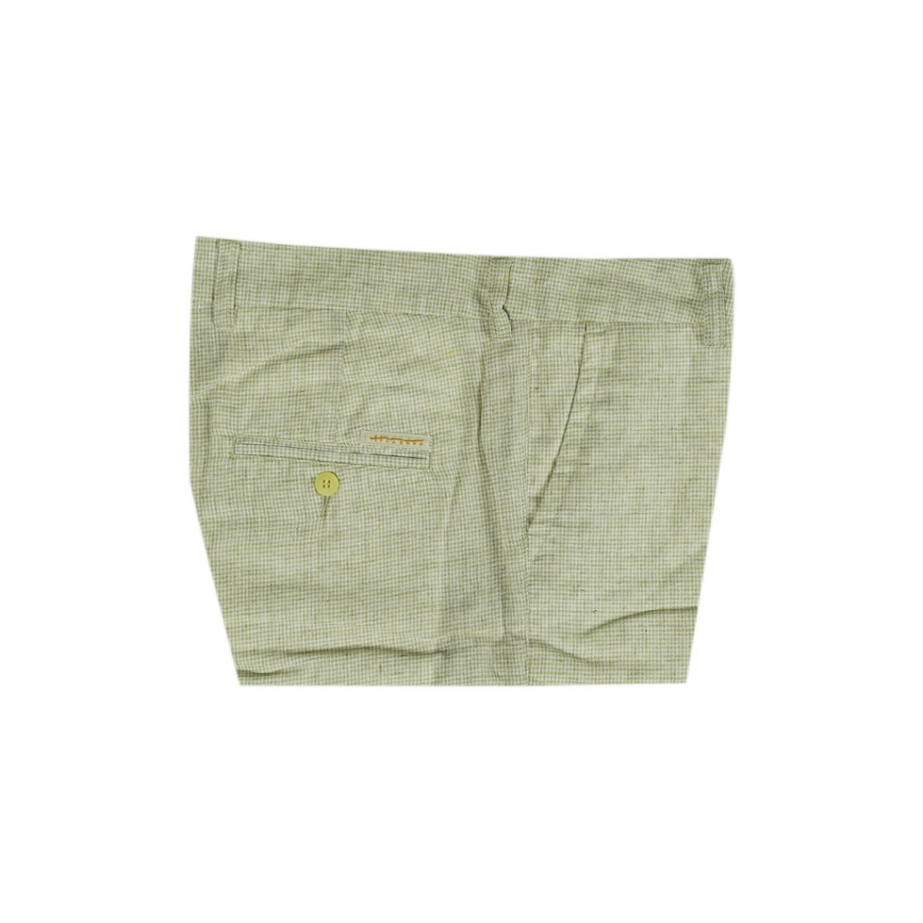 Hazard กางเกงขาสั้นสีพื้น ผ้า Linen(ลินิน) สีครัม