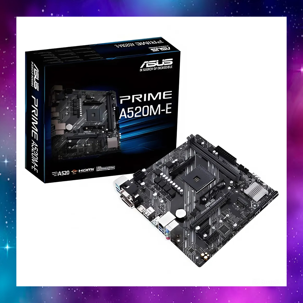 MAINBOARD (เมนบอร์ด) AM4 ASUS PRIME A520M-E RYZEN ใช้งานปกติ