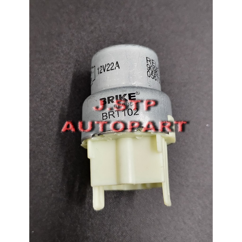รีเลย์ RELAY 12V 22A กลมเหล็ก 4ขาเรียง BRIKE