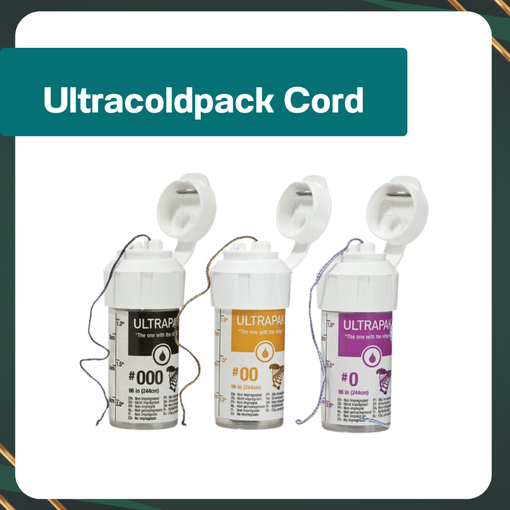 ของแท้ Ultradent Ultrapak Cord (No .#000 / #00 / #0) ด้ายแยกเหงือก