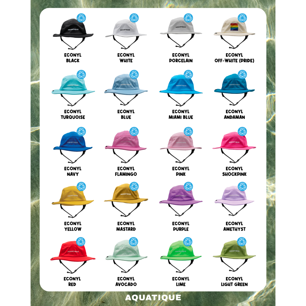Aquatique Bucket hat freesize Unisex หมวกบักเก็ต กันแดด กันUV ดำน้ำ เล่นเซิร์ฟ เดินป่า*รบกวนใส่เบอร์