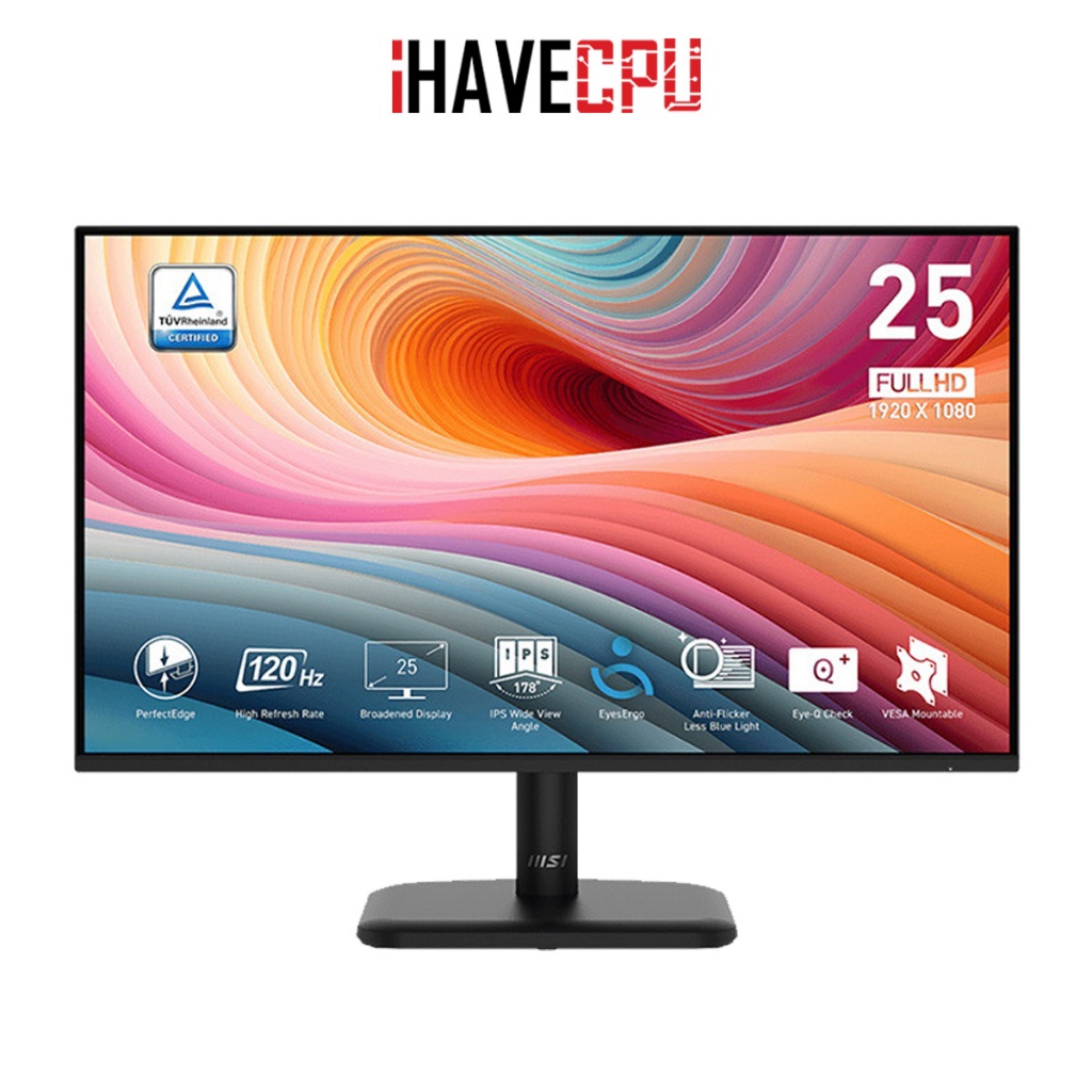 จอมอนิเตอร์ (monitor) iHAVECPU MSI PRO MP251L E2 - 24.5 IPS FHD 120Hz