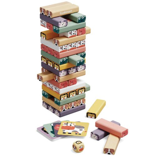 [อายุ 4+] เกมหอคอยสร้างสรรค์ [WOBBLE TOWER] [Top Bright]