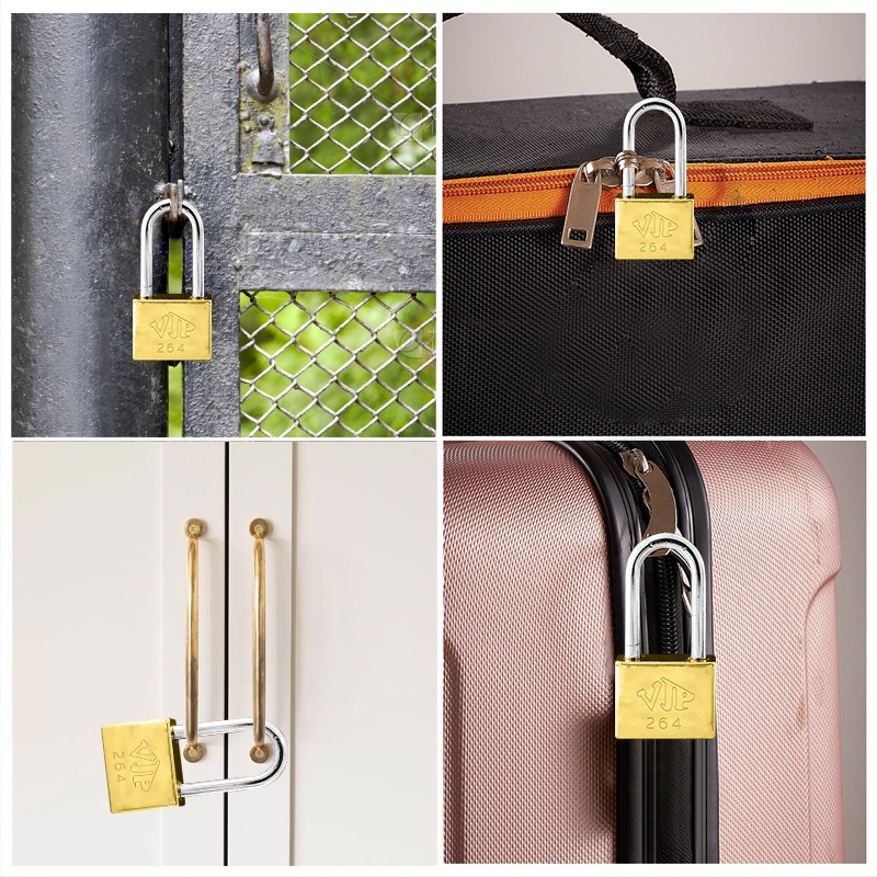 BLISS ชุดแม่กุญแจล็อคประตู พร้อมกุญแจ 3 ดอก ปลอดภัยสองเท่า มีครบทุกขนาด - รูปที่ 2