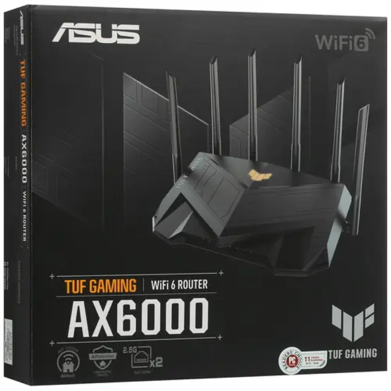 ROUTER (เราเตอร์) ASUS ROUTER TUF GAMING AX6000 DUAL BAND WIFI6 อุปกรณ์ช่วยขยายสัญญาณอินเตอร์เน็ต