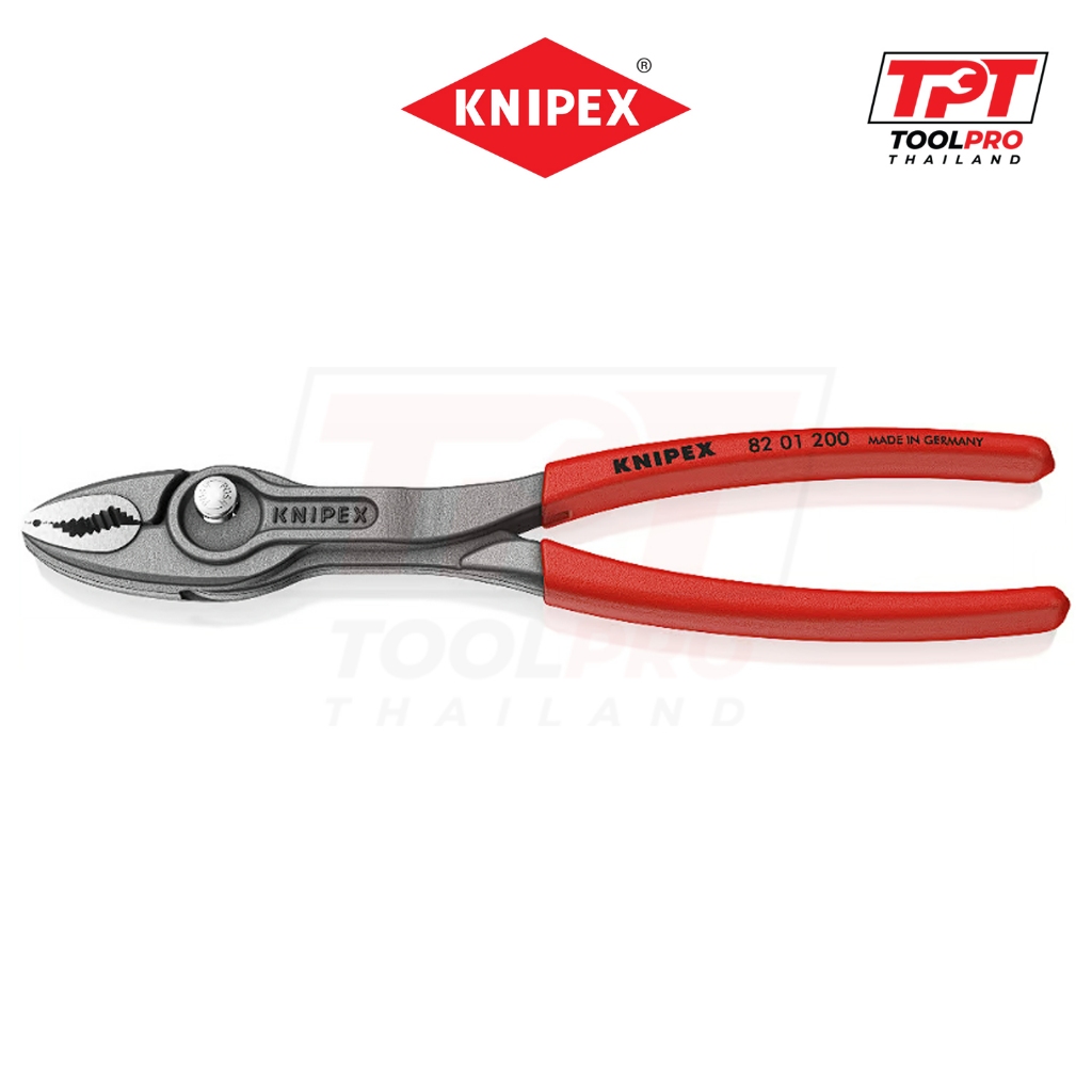 Knipex คีมปากขยาย 200mm TwinGrip Front and Side Gripping Plier (82 01 200)