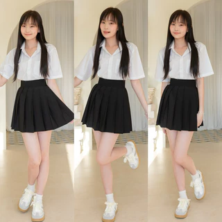 เสื้อนักศึกษาทรงบอยมีกระเป๋า (Oversize) เสื้อนักศึกษา Sz.s36-56