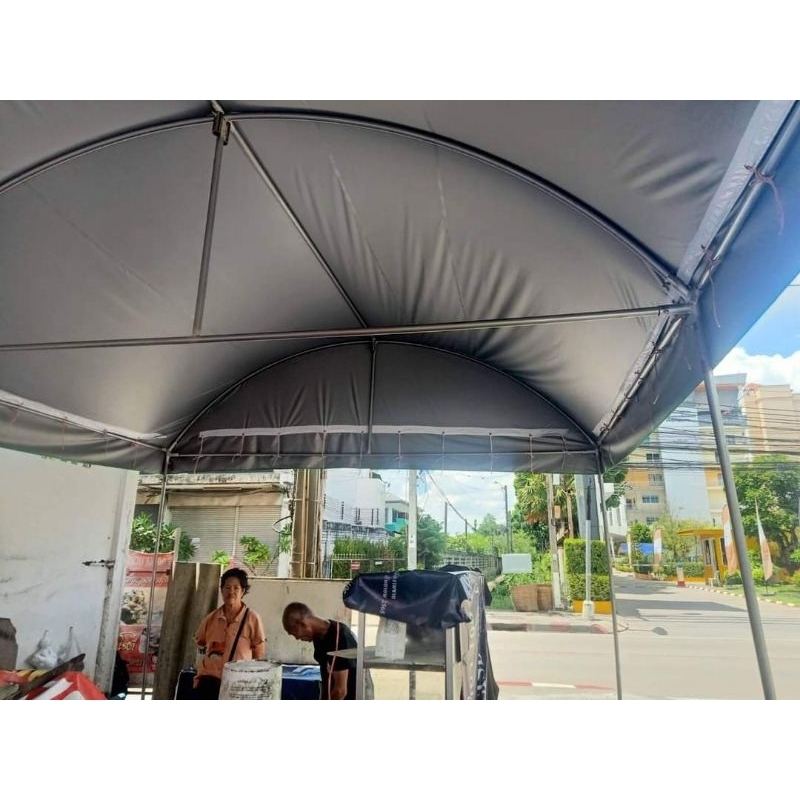 เต็นท์โค้ง4×6 ผ้าใบ UV(ผลิต2-3วัน) - รูปที่ 2