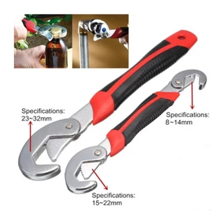 NC Hardware Universal Wrench 1 คู่ มี 2 ชิ้น เครื่องมือประแจแบบปรับได้ ประแจห้องน้ำปากสดอเนกประสงค์ ประแจท่อเปิดขนาดใหญ่