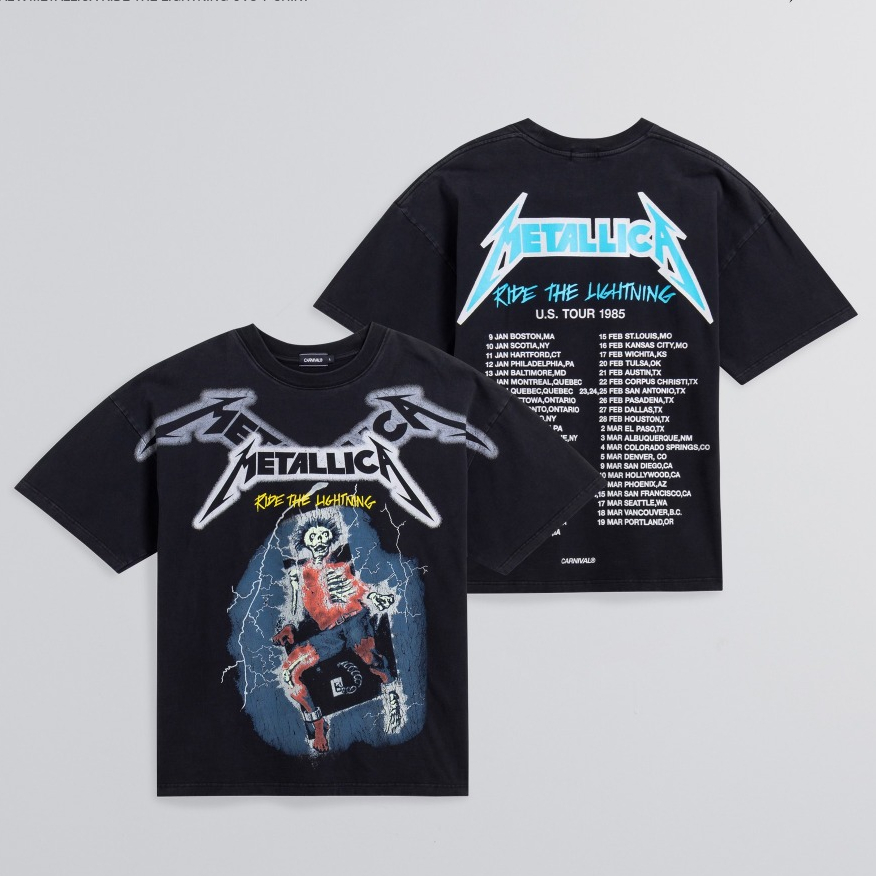 CARNIVAL x Metallica คอลใหม่ล่าสุด (ของใหม่มือ1พร้อมส่ง แท้1000%) วงเฮฟวี่เมทัลระดับตำนานจากรัฐแคลิฟอเนียร์ ทีไม่ควรพลาด
