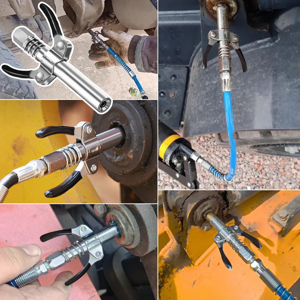 14 ซม.หัวอัดจารบีแรงดันสูง ใหม่ล่าสุด หัวอัดจารบีแท้ หัวอัดจาระบี 10000PSI จาระบีไม่ปริ้นสำหรับกระบอกอัดมาตฐานได้ทุกรุ่น