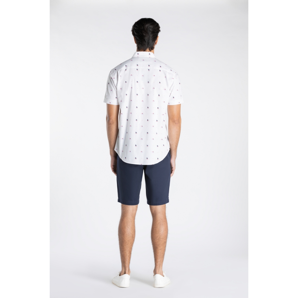 ARROW Oxford Shirt  เสื้อเชิ้ตแขนสั้น ทรง Smart สีขาว MACM612-WH