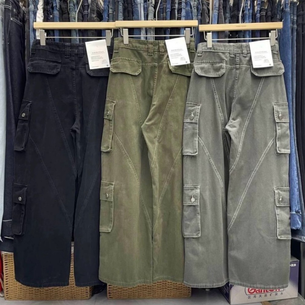 กางเกงทรงคาร์โก้รุ่น 61385 TAG FSY🇰🇷 - รูปที่ 2
