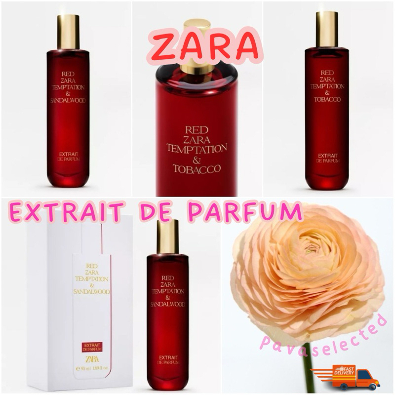 ZARA EXTRAIT DE PARFUM  RED TEMPTATION SANDALWOOD TOBACCO 50ML