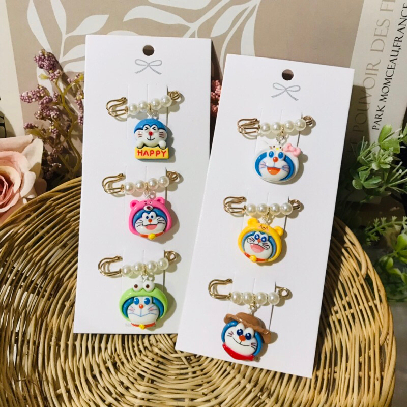 เข็มกลัดแฟชั่น 3 ชิ้น ขนาด 3.8 ซม. เครื่องประดับ ตกแต่งเสื้อผ้าคนท้อง (พร้อมส่ง)