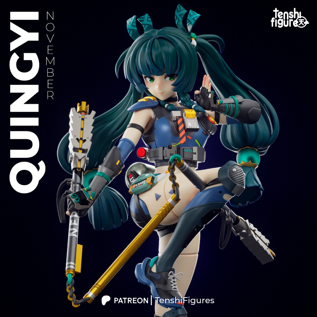 โมเดลดิบยังไม่ทำสีจาก Zenless Zone Zero : Qingyi [เรซิ่น]