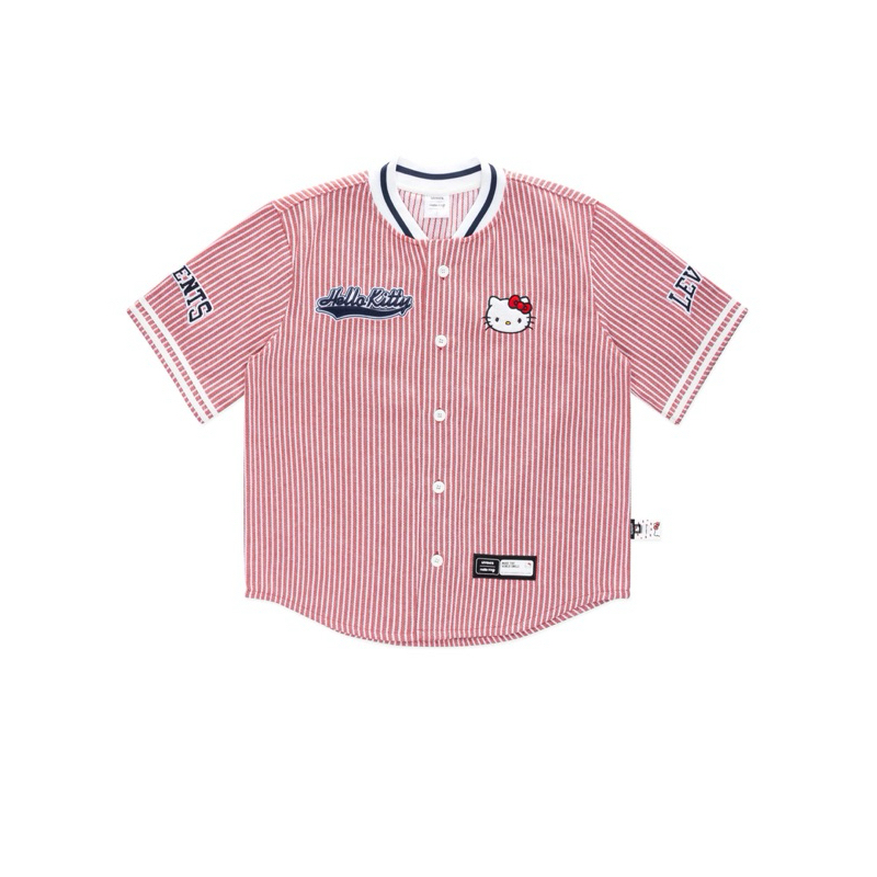 Levents x Hello Kitty | Striped Baseball Jersey เสื้อเบสบอล Size 1