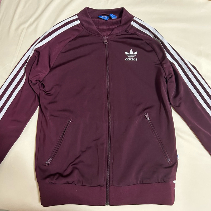 Jacket Adidas สีแดงเข้ม อก36 (มือสอง) แท้💯