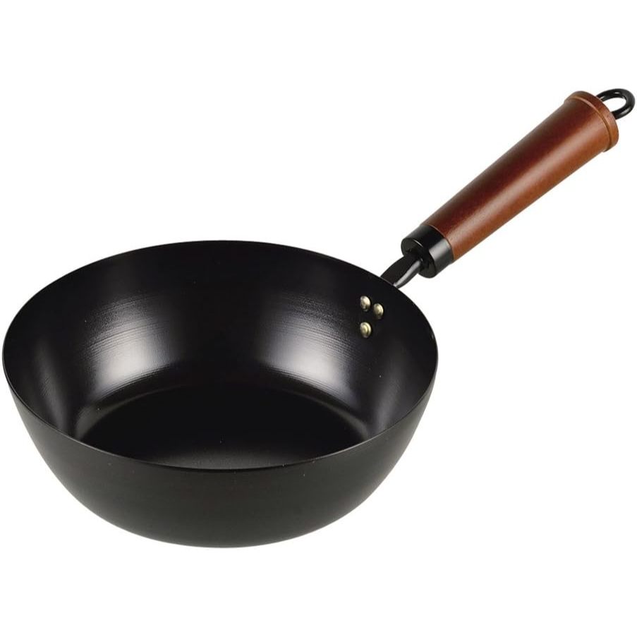 กระทะผัดเหล็ก PEARL METAL ขนาด 20 ซม. แบบลึก ใช้ได้กับ IH รุ่น HB-2974 เครื่องครัวจากญี่ปุ่น