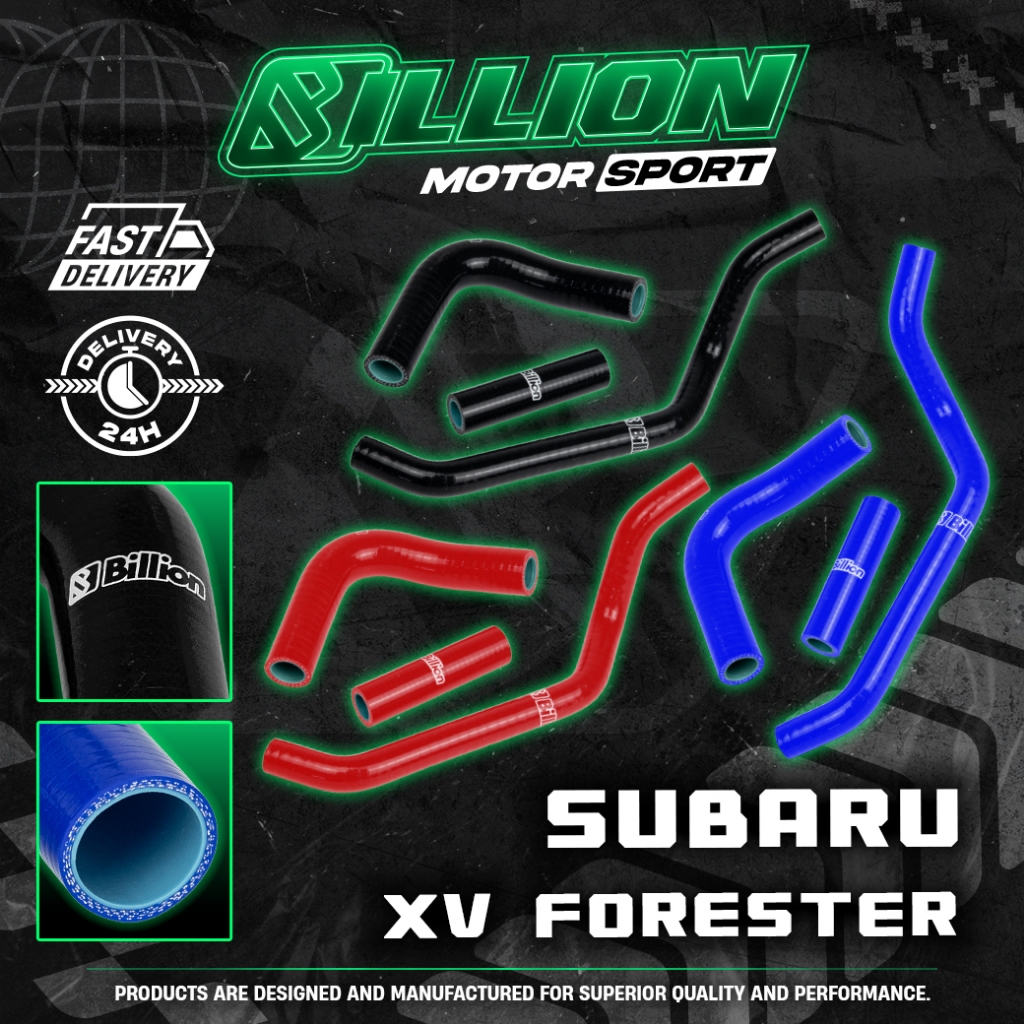 ชุดท่อน้ำ Billion ใต้คอมแอร์ SUBARU XV Forester (3ชิ้น)